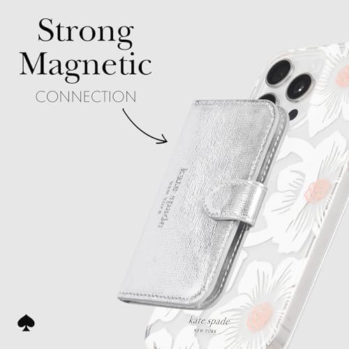 kate spade new york Morgan Magnetic Card Holder/Wallet - Metallic Silver - Image 5