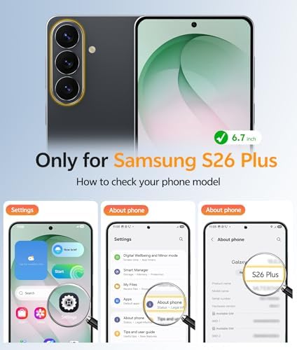 FNTCASE for Samsung Galaxy S26 Plus Case, Fit for Magsafe, Screen Protector - Image 2