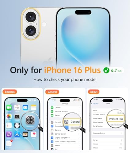 FNTCASE for iPhone 16 Plus Case, Fit for Magsafe, Screen Protector, White - Image 2