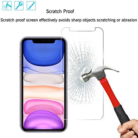 Ailun Screen Protector + Camera Lens Protector for iPhone 11, 2+2 Pack - Image 5