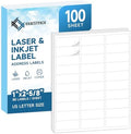 KKBESTPACK Label Sticker, Address - Shipping Labels, Self-Adhesive Barcode FNSKU Stickers for Inkjet and Laser Printer (100 Sheets / 3000 Labels) (KK30) 1" x 2-5/8" | 30UP (Pack of 10) by KKBESTPACK