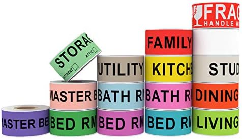 16 Rolls 960 PCS Moving Labels, 1''x4.5'' Color Coded Stickers - Image 3