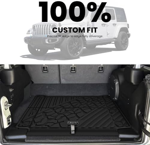 LASFIT Cargo Mat for Jeep Wrangler 4XE 2021-2025 4 Doors with Subwoofer - Image 3