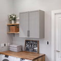 FIMELLO 30" Laundry Room Cabinets Wall Mounted, Wall Cabinets for Laundry Room, Kitchen Wall Cabinet with Adjustable Shelf, Shaker Wall Cabinet for Bathroom, Ashen Gray by FimelloHome
