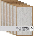 Filtrete 14x20x1 Air Filter, 3M MERV 1 HVAC AC Furnace Filter Replacement, 6-Pack (Actual Size 13.81x19.81x0.88 inches) by Filtrete