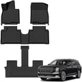 AUXKO All Weather Floor Mats for Hyundai Palisade Hybrid 2026 7&8 Seat by AUXKO