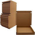 7x7x1 inch Small Shipping Boxes 50 Pack, Brown Corrugated Cardboard Mailers by Unknown