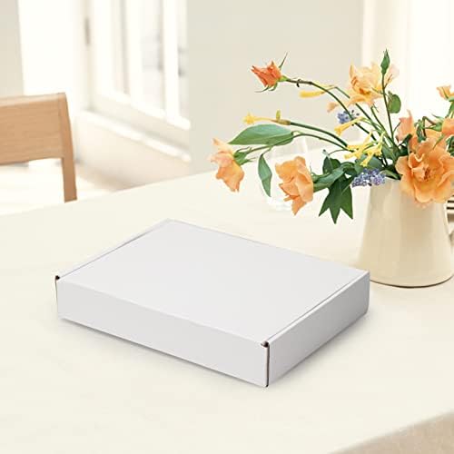 HORLIMER 11x8x2 inches Shipping Boxes Set of 25, White Corrugated Cardboard Box Literature Mailer - Image 5