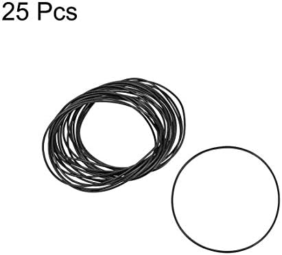 uxcell Nitrile Rubber O-Rings 82mm OD 79mm ID 1.5mm Width, Metric Nitrile Rubber Sealing Gasket, Pack of 25 - Image 2