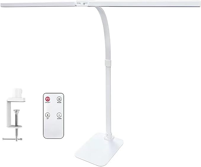 Double Head LED Desk Lamp with Remote Control by MACASA