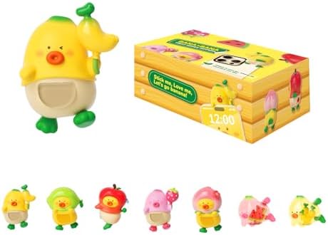 BANA×BANA Phone Decoration - Blind Box Adhesive Decorative Mini Figures Fruit Series Characters Vinyl Collectible Mystery for Cup Home Decor Birthday Gifts, Whole Set, 6PCS(Hidden Style) by MINILIKE