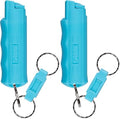 Sabre Pepper Spray with Quick Release Keychain for Self Defense – Maximum Police Strength OC Spray with UV Marking Dye, Twist Lock Safety, Finger Grip, 10‑Second Spray, 14‑ft Range, Made in USA by SABRE