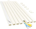 Yecaye Cord Covers for Wires on Wall, 113in, W0.95in H0.55in, Beige by Yecaye