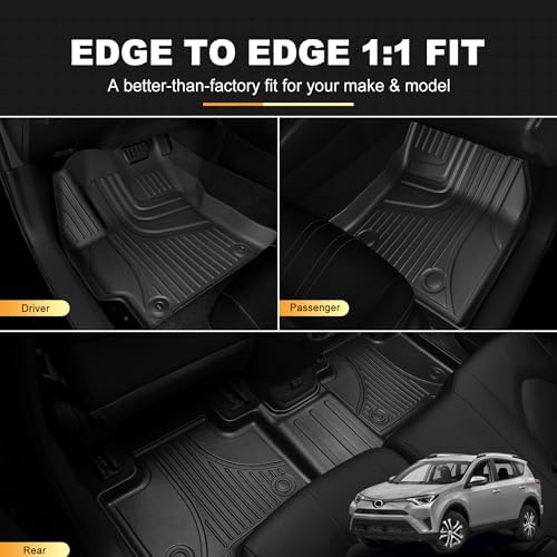 AOMSAZTO Floor Mats for Toyota RAV4 Gas 2013-2018 (Not for Hybrid) - Image 2