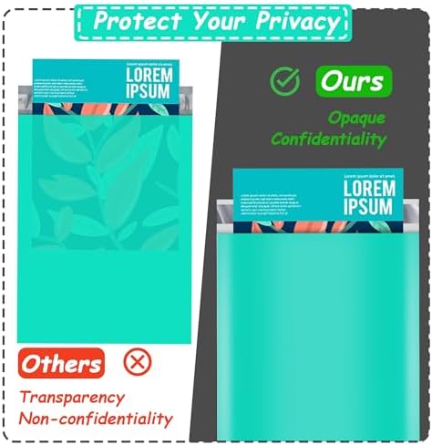 JinRuiKJ Poly Mailers 9x12 Inch, 100 Pcs Shipping Bags, Teal - Image 5