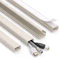 ZhiYo 63in Beige Cord Hider Wall, Large Size Fits 2-4 Cords, 1.2inW 0.7inH by ZhiYo