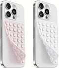 (2 Pack) Suction Cup Phone Case Mount Double Sided, Light Pink & White by Mnyatr