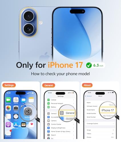 FNTCASE for iPhone 17 Case, Compatible with Magsafe, Glass Screen Protector - Image 2