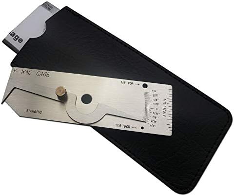 V-WAC Single Weld Gage Inch Inspection Gauge Stainless Steel - Image 2