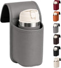 Leather Car Door Cup Holder - Large Clip-On Beverage Pocket Organizer by Unknown