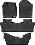 G-PLUS 4PCS TPE Floor Mats Fit Honda Pilot 8 Passenger 2016-2022 by G-PLUS