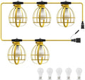 LEDIARY 50FT Construction String Lights, 5 Bulbs 50W 5250LM Work Lights by LEDIARY