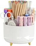 Camelmother 360°Rotating Pen&Pencil Holder For Desk With 5Slots Cute Office by Camelmother