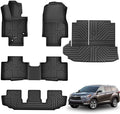 Floor Mats for Toyota Highlander 2020-2025 (7-Seats), Custom Fit All-Weather TPE Floor Liners, Front & 2nd & 3rd Row & Cargo Liner for Highlander Car Accessories by Partzer