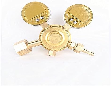 Brass High Pressure Oxygen Nitrogen Argo CO2 Regulator Valve Pressure Reducer 20Mpa Pressure Adjustment Range 0~0.1Mpa(Gauge 1.6X25) - Image 4