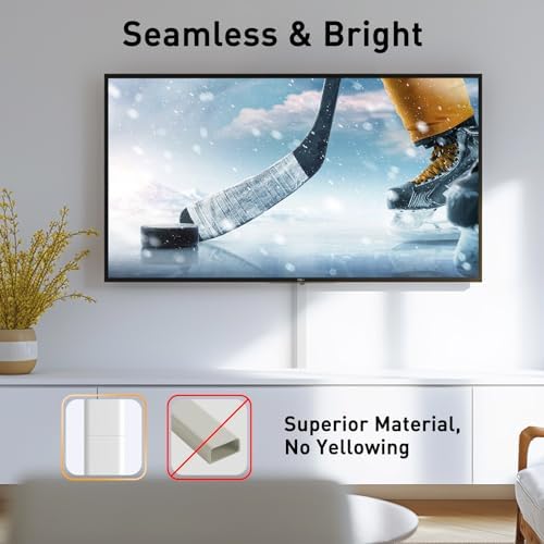 Delamu Cord Hider, 142in Cable Hider, Cord Covers for 3-4 Wires on Wall, Wire Covers for Cords, Wire Hiders for TV on Wall, Easier Setup Cable Cover Cable Management, W1.18 H0.63in, White - Image 5