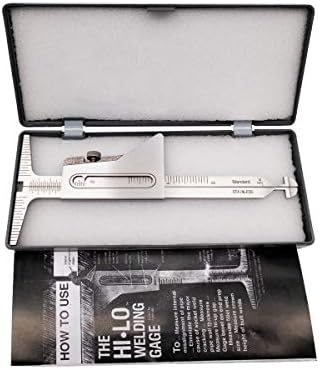 Weld Gauge Set Hi-Lo Welding Gauge and 1/32-5/8 Inch 1-15mm Taper Gauge Stainless Steel Imperial Metric Measurement Welding Gauge - Image 5