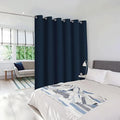 NICETOWN Room Separating Divider, Room Divider Curtain Screen Partitions, Vertical Blind for Sling Door, Blackout Window Curtains Privacy Blinds for Patio (Navy, Single Panel, 7ft Tall x 10ft Wide) by NICETOWN