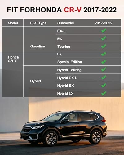 All Weather Floor Mats Fit for 2017-2022 Honda CR-V (Gasoline & Hybrid) - Image 2