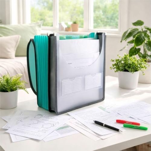 C-Line 7-Pocket Vertical Expanding Backpack Organizer File, 1 File, Color May Vary (58700), Assorted, 1" x 10 1/4" x 12 3/4" - Image 3