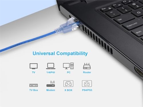 Monoprice Cat6A Ethernet Patch Cable - 10-Pack, Snagless RJ45, 550Mhz, 10G, UTP, Pure Bare Copper Wire, 30AWG, 0.5 Feet, 10-Color - SlimRun Series - Image 6