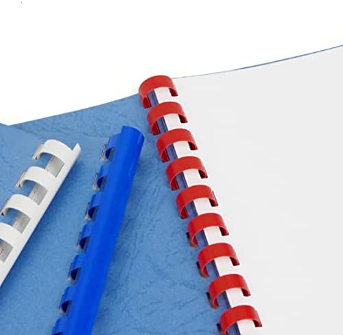 Rayson CR1910M-100 Plastic Binding Combs 3/8in. 19-Ring, 55-Sheet Capacity, Colorful Comb Binding Spines, Max. Binding Letter Size Paper, Box of 100 - Image 4