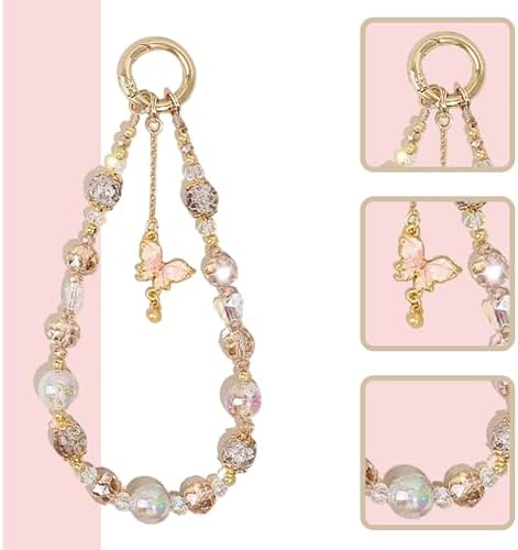 Bead Phone Wristband With Crystal Bow Pendant - Image 3