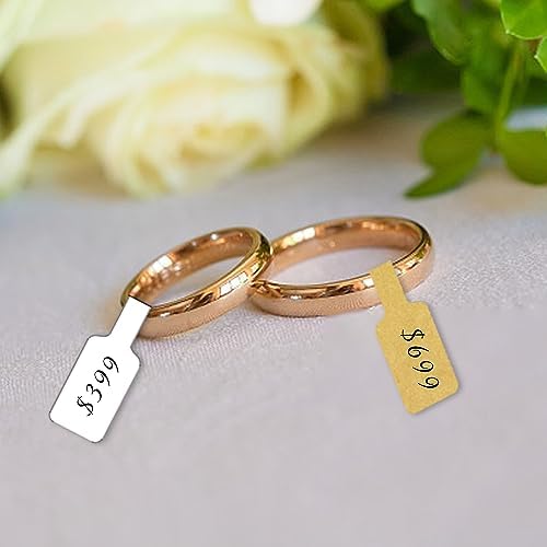 Kraft Jewelry Price Labels,Any Pen Will not be Smeared,No Glue in the Middle Folding Part,Suitable for Jewelry handicrafts,etc.(600 PCS,1 Bag) - Image 5