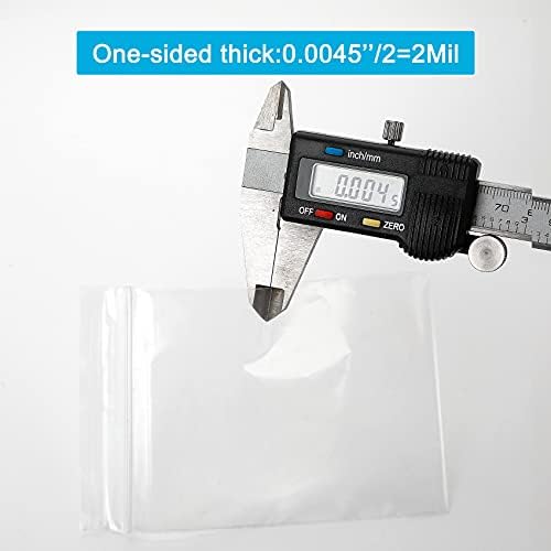 200 Pcs Small Plastic Bags, 3 x 4 inch Jewelry clear plastic bags, Resealable Zipper, Transparent clear zip Bag gies for Small Business, Storage, Candy - Image 4