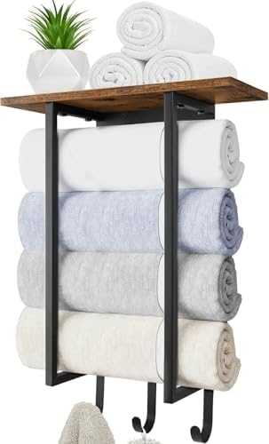 ELITEROO Towel Racks for Bathroom Wall Mounted, Hanging Towel Holder by ELITEROO