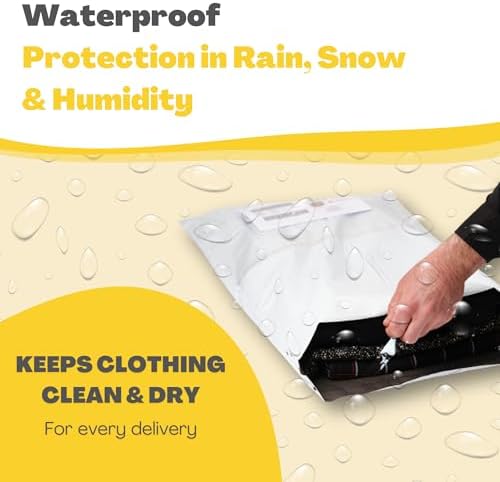 Shipping Bags (30 Pack) with Label Pouch - 8x12, 10x14 & 12x16 - Poly Mailers for Clothes, Self-Seal Plastic Mailing Envelopes - Tear & Water-Resistant Packaging Bags for Clothing, Not Padded - Image 5