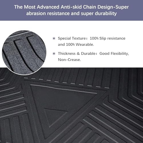 Elsetyler Custom Fit for Cargo Liner BMW 430i M440i 2021-2025 Coupe - Black TPE All Weather Heavy Duty Waterproof Rear Cargo Tray Trunk Floor Mat Protector - Image 3