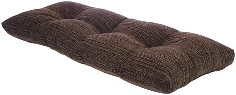 Klear Vu The Gripper Non-Slip Tufted Bench Cushion for Indoor Furniture, Assembled in USA, Entryway Storage, Bay Window, Corner Nook or Piano Seat, 35 Inches, Chenille Chocolate - Image 5