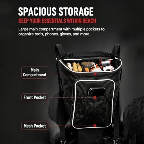 UTV Center Console Storage Bag for Kubota RTV-X900 Worksite 2013-2021 - Image 4