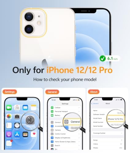 FNTCASE for iPhone 12/12 Pro Case, with Screen Protector, Fit for Magsafe - Image 2