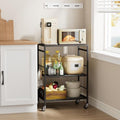 3 Tier Rolling Kitchen Microwave Cart, Utility Cart , Microwave Stand by Unknown