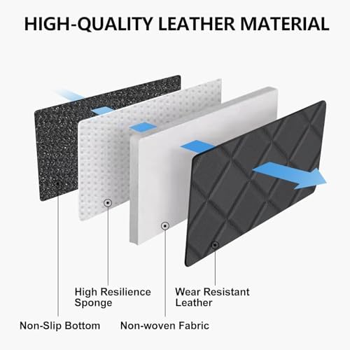 Cargo Mat & Backrest Mat for 2021-2025 Toyota Sienna (Without Spare Tire) - All Weather Leather Full Wrap-Around Trunk Mat Waterproof Cargo Liner - Car Mat for 2021-2024 2025 Sienna Accessories - Image 6