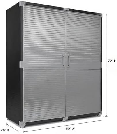 Heavy-Duty Commercial Storage Cabinet (Satin Graphite Black, 60" W x 24" D x 72" H) - Image 2