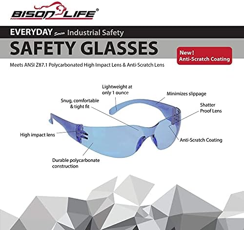 BISON LIFE Assorted Safety Glasses for Men & Women ANSI Z87.1, 144 Pack - Image 6