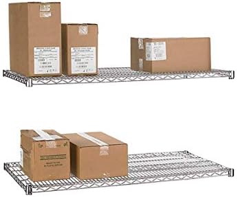 Chrome Wire Shelf |Pack of 2 Shelves| for Storage in Dry Environments | Ideal for Stores, Restaurants, Businesses and Homes (Chrome Wire Shelves, 18''W x 54''L) - Image 5